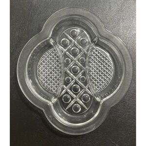 IMPERIAL GLASS OHIO Cape Cod Clear 3-Part Oval Relish Dish Pretty Unique